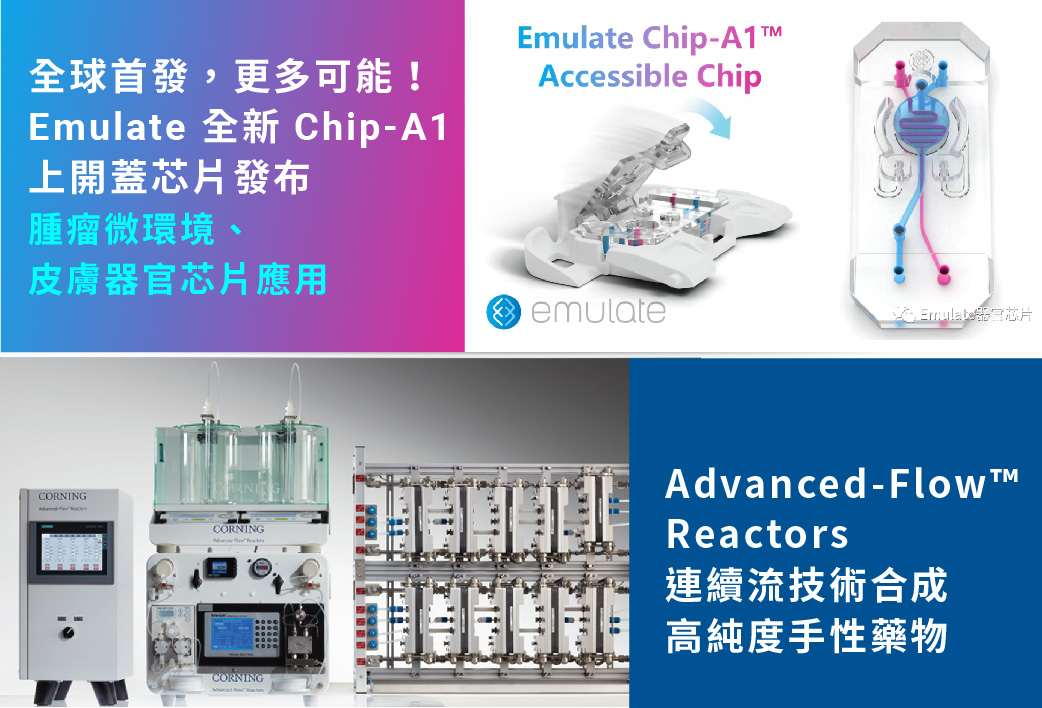 電子報407期 : Emulate器官芯片Chip-A1新發表 / 康寧AFR連續流技術合成高純度藥物